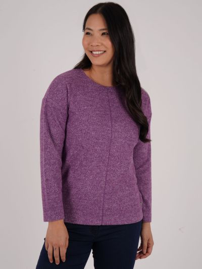 PennyPlain Crew Nk Long Sleeve - Amethyst