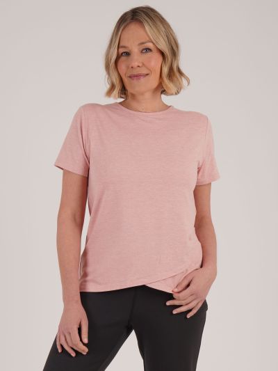 PennyPlain Athleisure Crossover Flow Top - Dusk