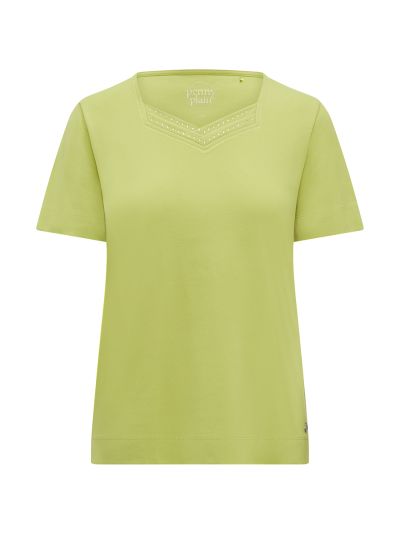 PennyPlain Diamante Sweetheart Neck Top - Kiwi