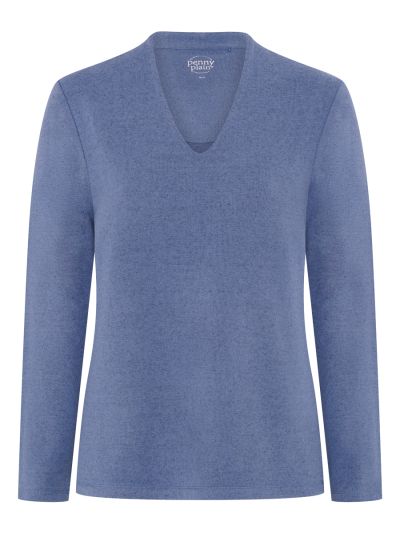 PennyPlain Hi Back V Long Sleeve - Sky