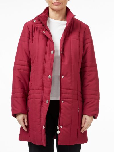 PennyPlain Quilt Coat - Berry