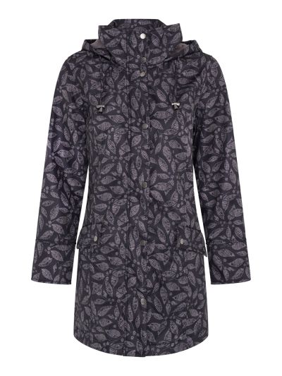 TIGI Tonal Stamp Leaf Print Coat