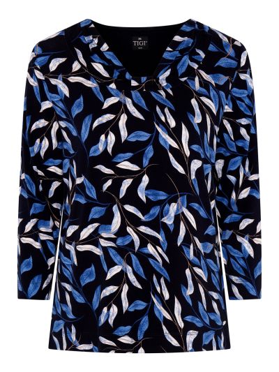 TIGI Lily Drape Neck Top