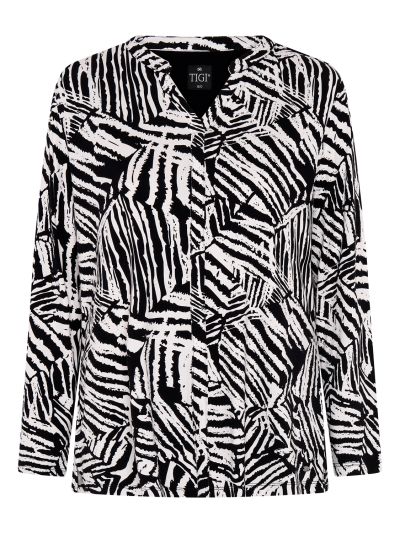 TIGI Zebra Notch Top