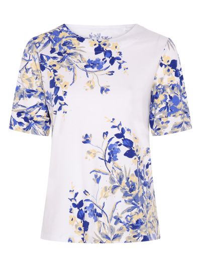 TIGI Floral Placement Print Top