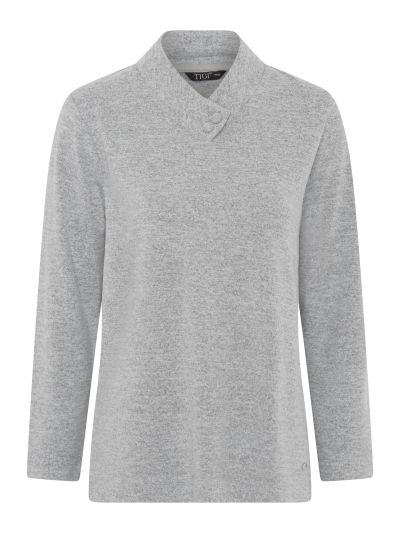 TIGI Button Wrap Collar Top