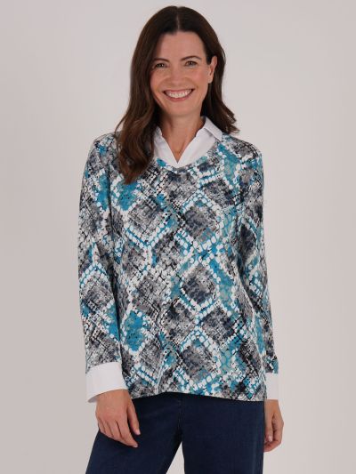 TIGI Mosaic Print 2 In 1 Top