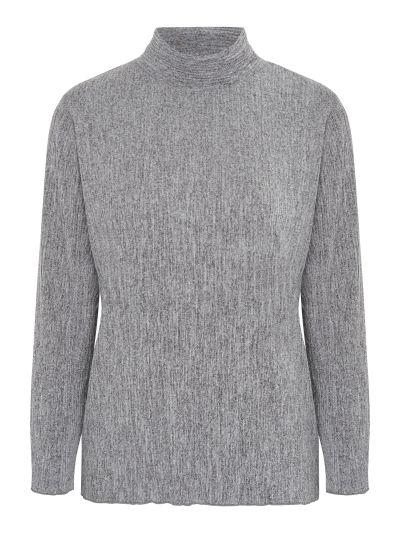 TIGI Roll Neck Pleated Top