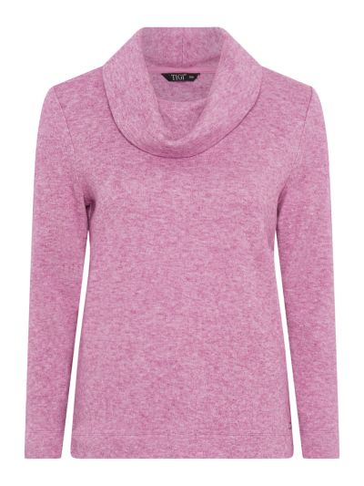 TIGI  Solid Cowl Neck Jumper