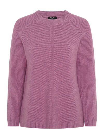 TIGI  Solid Crew Neck Knitted Jumper