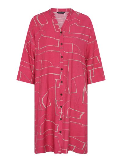 VIZ-A-VIZ Linear All-over-print Dress